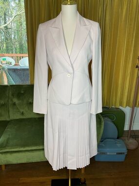 Albert Nipon cotton blend Blush Suit Blush Sz 2